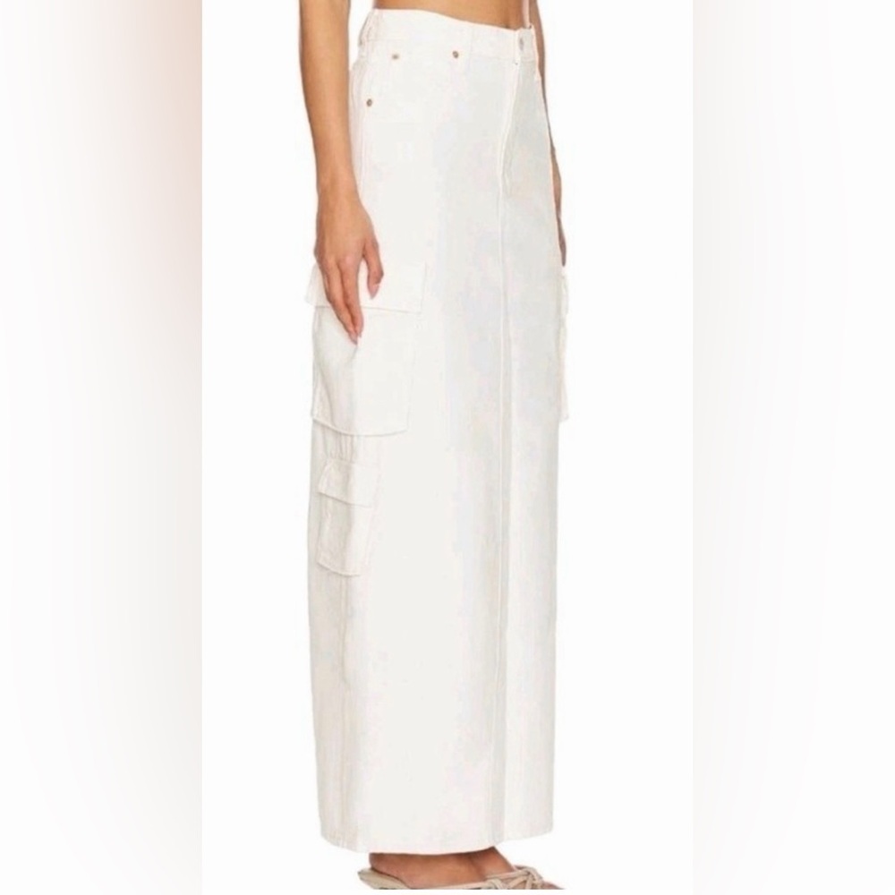 MOTHER SNACKS! The Fun Dip off white Cargo Skirt • 28